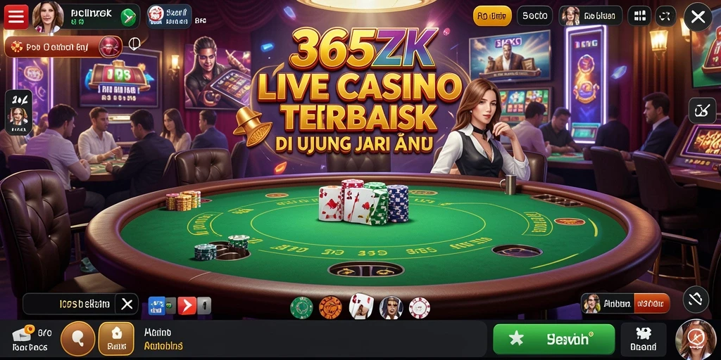 Gameplay menarik di 365ZK dengan dealer live dan interaksi langsung.
