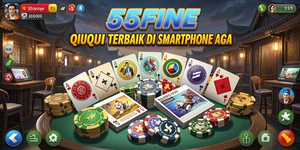 Tampilan gameplay QiuQiu yang menarik di 55FIVE.
