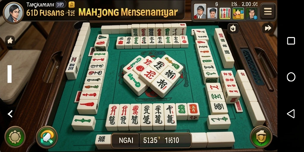 Screenshot gameplay 66D yang menampilkan keseruan permainan Mahjong.