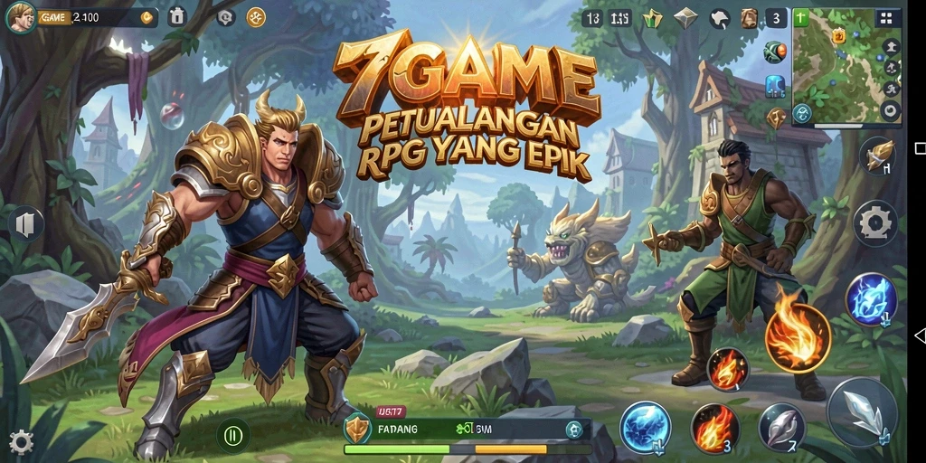 Tampilkan aksi seru dalam gameplay RPG di 7GAME.