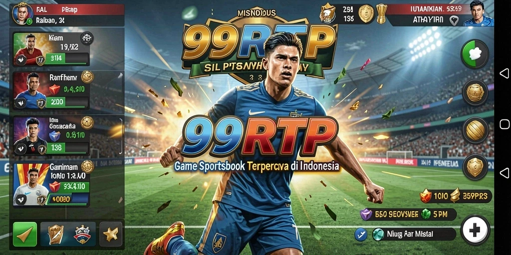 Tampilan menarik dari aplikasi 99RTP saat memasang taruhan olahraga.