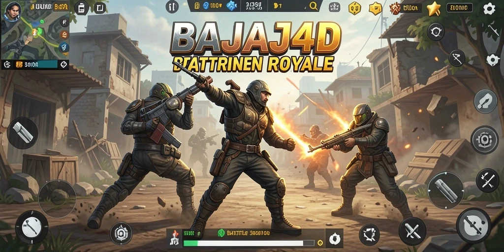 Tangkapan layar BAJAJ4D menampilkan aksi seru dalam permainan Battle Royale.