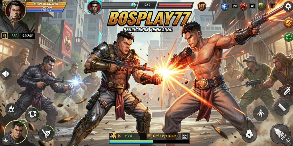 Tampilan utuh dari aksi seru dalam gameplay BOSPLAY77.