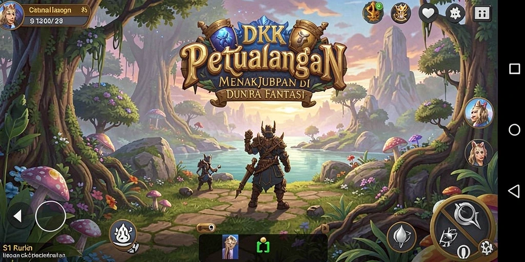 Screenshot gameplay DKK menampilkan aksi seru dalam petualangan yang menantang.