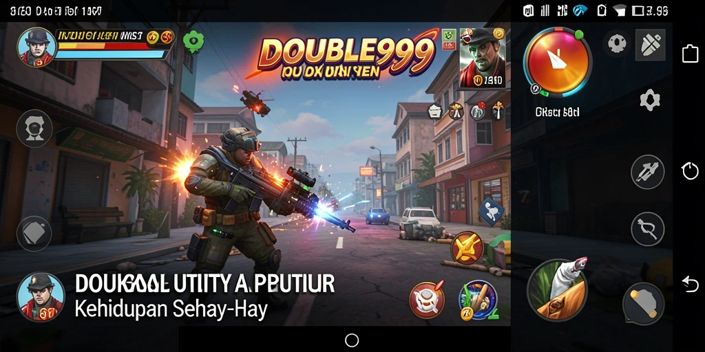 Screenshot utama DOUBLE999 menampilkan antarmuka aplikasi yang intuitif dan ramah pengguna.