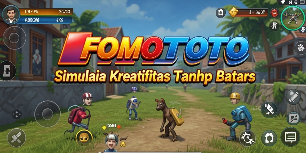 Screenshot gameplay FOMOTOTO menampilkan kreasi dunia yang menakjubkan.