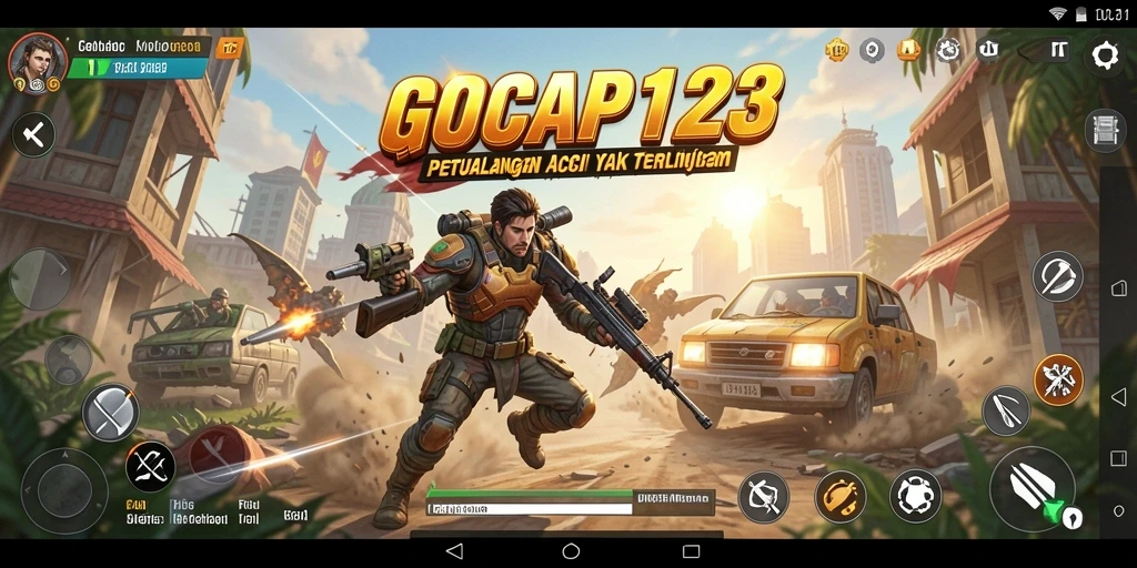 Tampilan gameplay GOCAP123 yang mendebarkan dan penuh aksi.