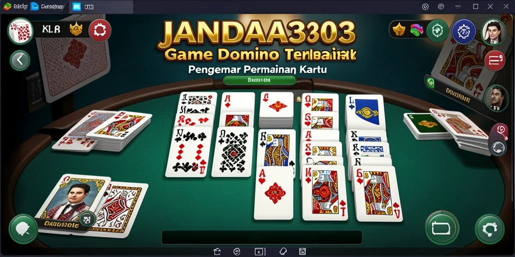 Tampilan gameplay seru dalam JANDA303 saat bermain Domino.