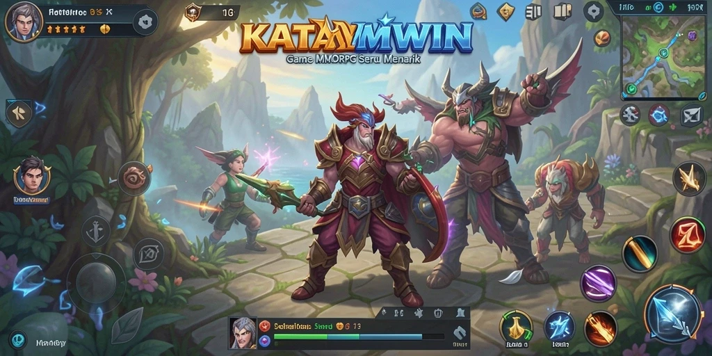 Tampilan gameplay KATAWIN yang memukau dan interaktif.