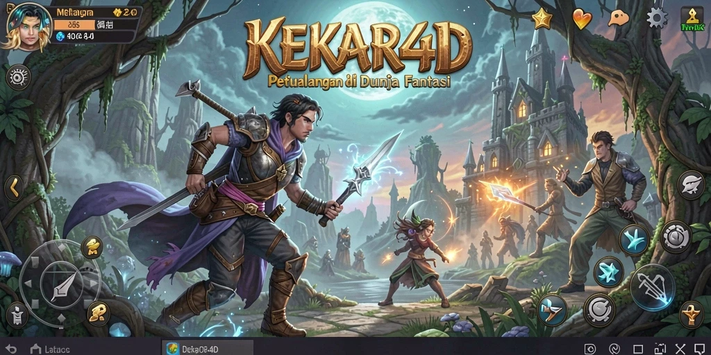 Tampilan gameplay seru dan menegangkan dalam KEKAR4D.
