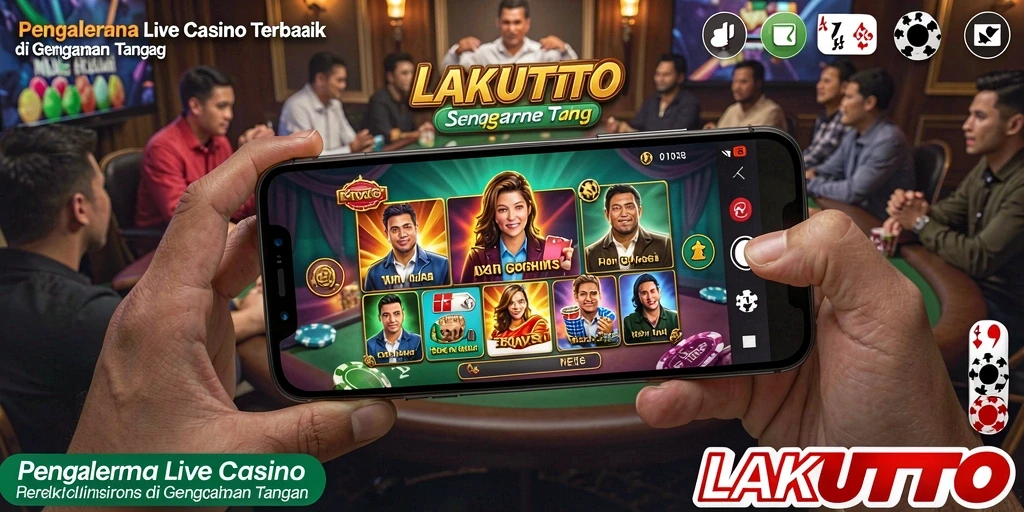 Tampilan gameplay Live Casino yang memukau di LAKUTOTO.