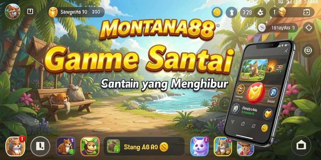 Tampilan gameplay MONTANA88 yang penuh warna dan interaktif.