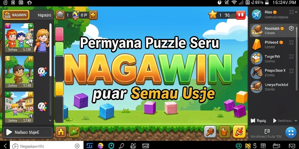 Tampilan gameplay NAGAWIN yang menarik dan penuh tantangan.