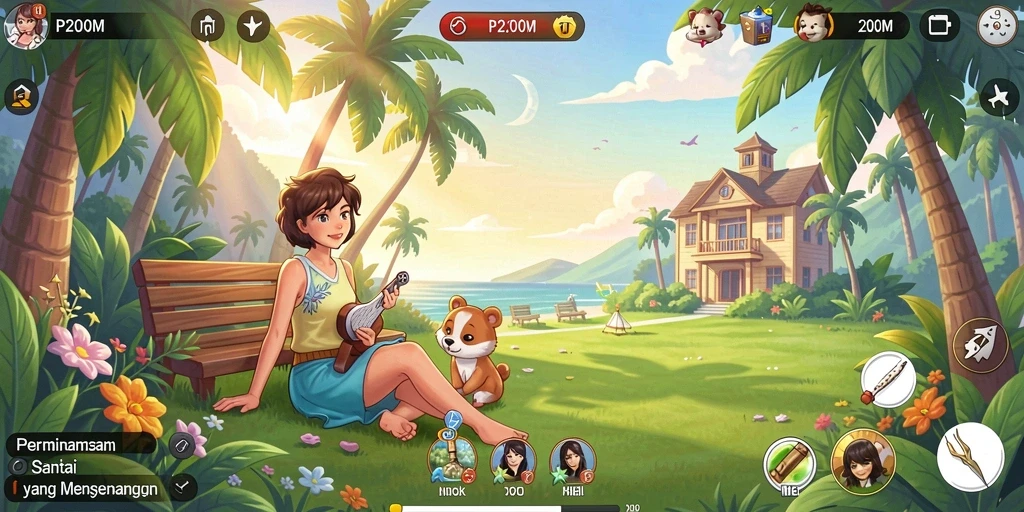 Tampilan menarik dari gameplay P200M dengan tantangan yang menyenangkan.