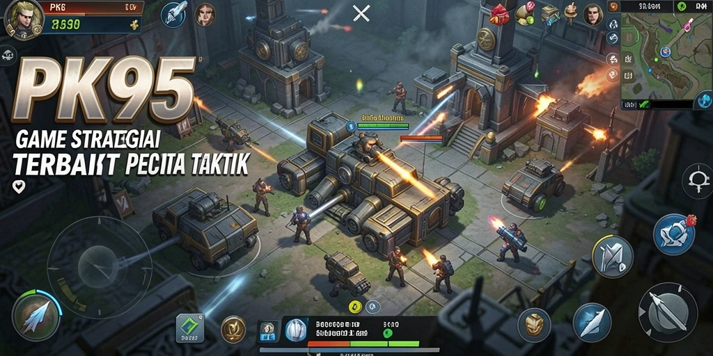 Screenshot gameplay PK95 menampilkan aksi strategi seru dan mendalam.