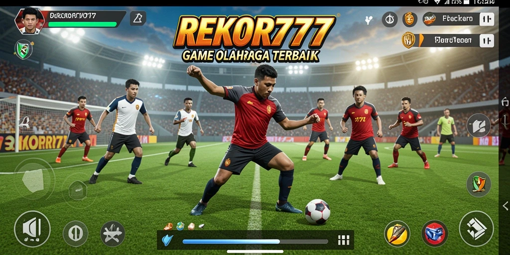 Tampilan gameplay seru dalam REKOR777 yang menampilkan aksi olahraga mendebarkan.