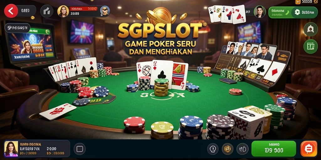 Tampilan permainan Poker yang seru di SGPSLOT.