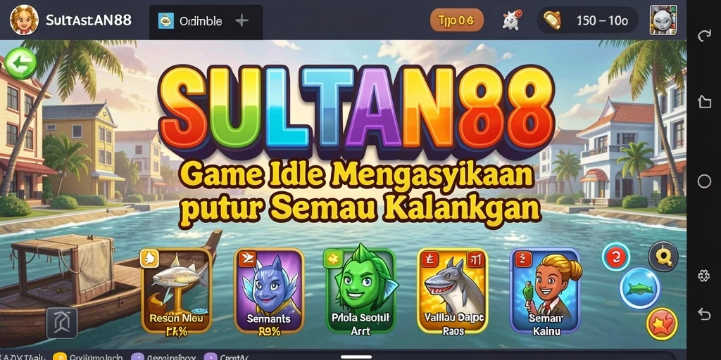 Tampilan gameplay Idle SULTAN88 yang menarik dan interaktif.