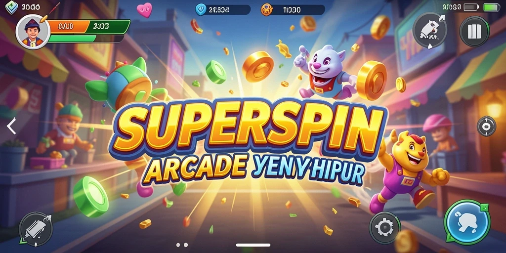 Tampilan menarik dari gameplay <strong>SUPERSPIN</strong> yang penuh aksi dan keseruan.