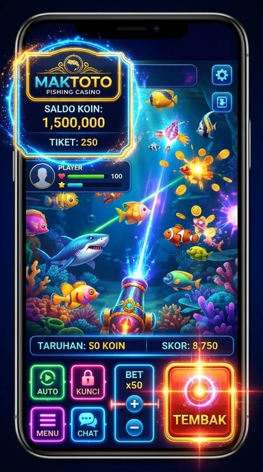 Screenshot aplikasi Maktoto dengan antarmuka pengguna yang ramah.